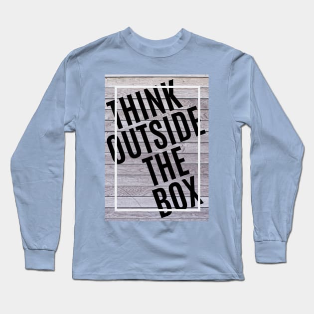 Think outside the box - innovation Long Sleeve T-Shirt by felipesasaki